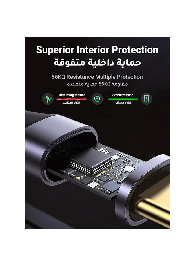 Mowsil Type C Cable 2M USB C Cable Nylon Braided Fast Charging USB Cord Charger Wire - Image 5