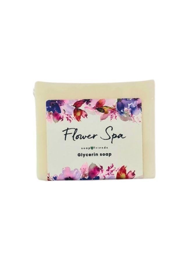 Soap&Friends Flower SPA Bar Soap – Handmade Natural Bath Soap with Coconut Oil & Floral Aroma  - Image 2