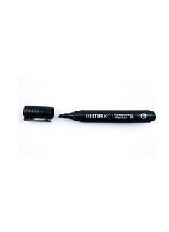 Maxi Maxi Permanant Marker Chisel Tip 2pc Black in a Blister Card,water proof.Suitable to use on most surface.paper, cardboard, plastic, metal or wood  - Image 2