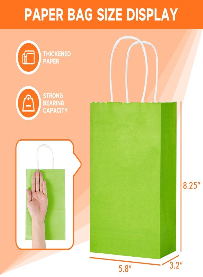 METAPRINT 24 Pcs Rainbow Paper Gift Bags with Handles in Bulk, 5.8x3.2x8.25 inch Small Kraft Paper Bags for Birthdays, Party Favors, Wedding (6 Colors) - Image 2