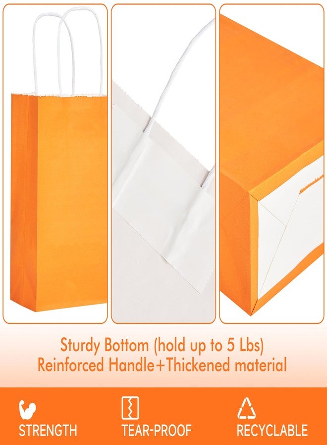 METAPRINT 24 Pcs Rainbow Paper Gift Bags with Handles in Bulk, 5.8x3.2x8.25 inch Small Kraft Paper Bags for Birthdays, Party Favors, Wedding (6 Colors) - Image 3