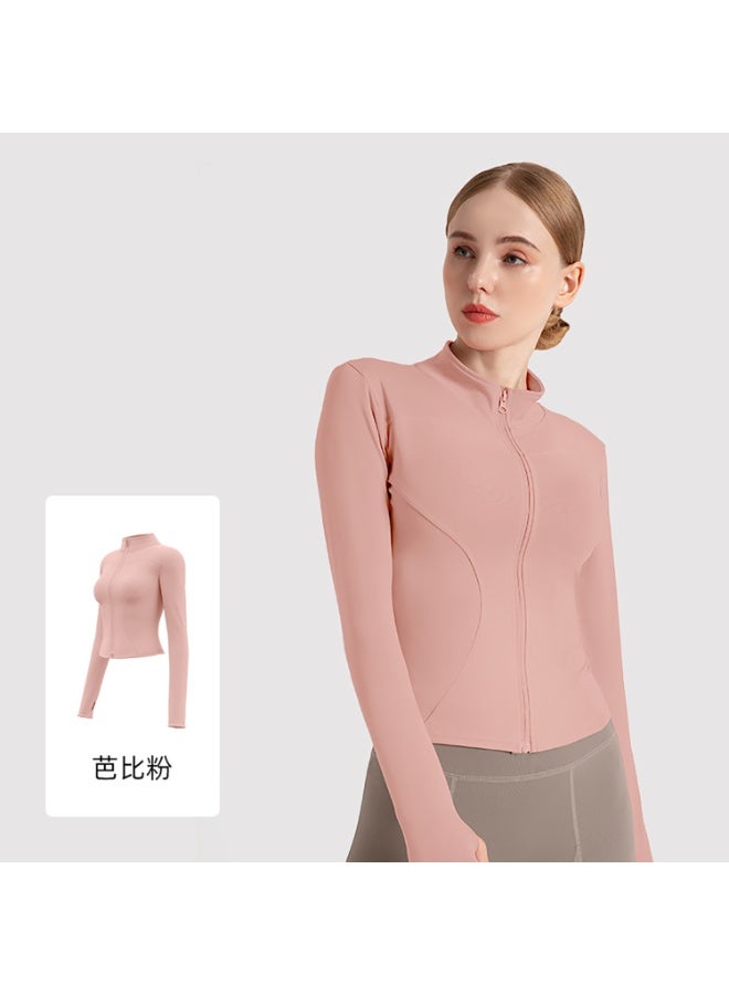 Women's Tracksuit Jacket Slim Fit Long Sleeved Fitness Coat Yoga Tops with Thumb Holes Gym Jacket Workout Sweatshirts  - Image 1