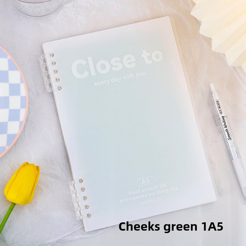Generic Gradient Blush Ring Binder Notebook A5/B5 for Students A5 Green 