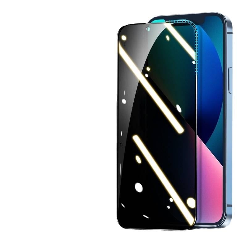 MS غطاء هاتف، لـ iPhone 12، حماية الخصوصية، Privacy Airbag Tempered Film (Naked Mold)، Glass باللون الأحمر - Image 5