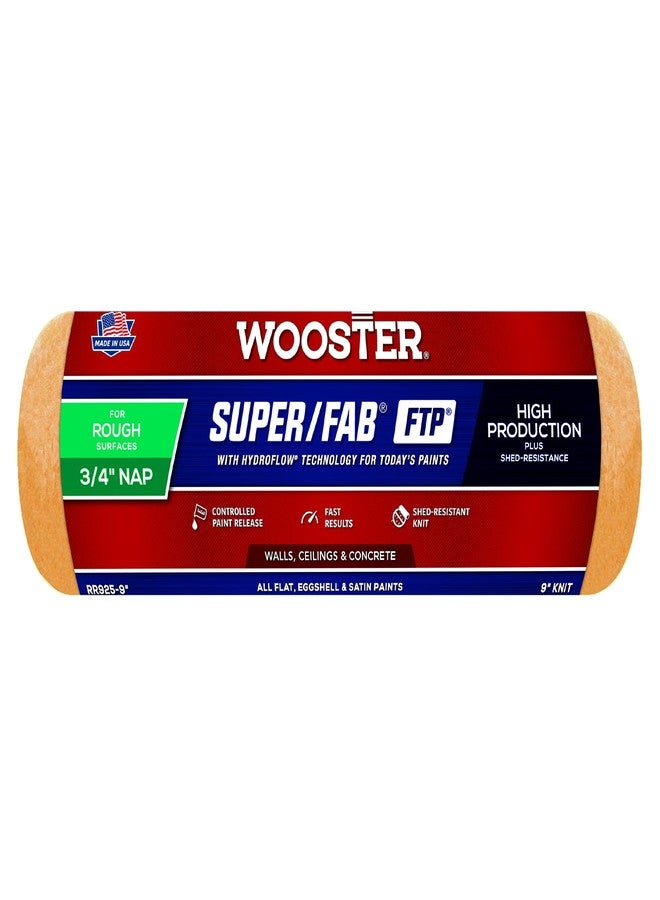 Wooster RR925-9 Super Fab FTP Paint Roller Cover 3/4" Nap 9" - Image 2