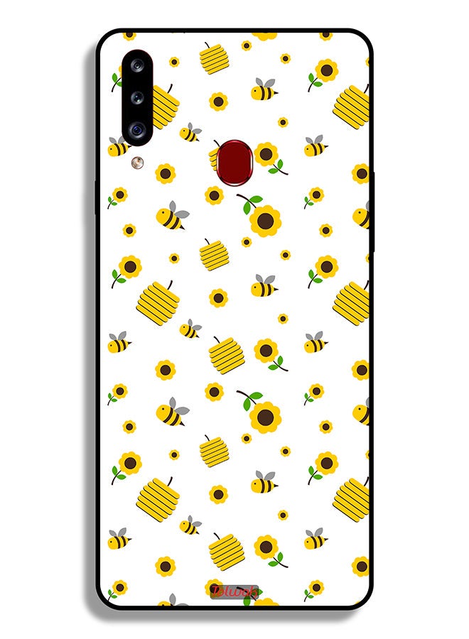 Tolwak Samsung Galaxy A20s Protective Case Cover Sunflowers And Bees - Image 1
