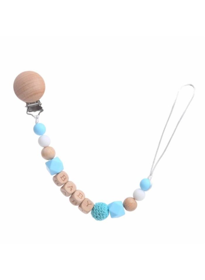 Sean Silicone & Wooden Pacifier Clip Blue - pzsku/ZB7A8F0A1C68350D38369Z/45/_/1740404185/c2e59cd9-f695-4086-acdf-0943e324afe7