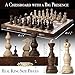 Wegiel Legate Luxury Wooden Chess Set for Adults and Kids 18 Inch Handcrafted from Premium Beech and Birch Wood Unique Folding Design with Chess Piece Storage - Image 4