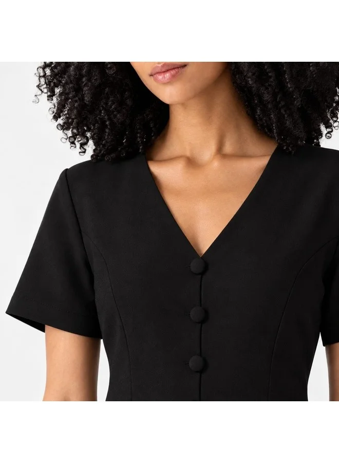 Ashita Fernandes Black Margaret Dress for Women | Best Price UAE