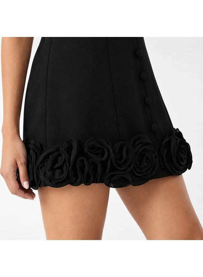 Ashita Fernandes Black Margaret Dress for Women | Best Price UAE
