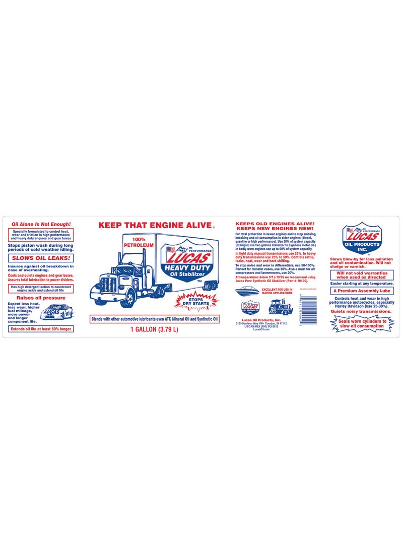 LUCAS OIL Lucas Oil 10002 Heavy Duty Oil Stabilizer - 1 Gallon  - Image 2