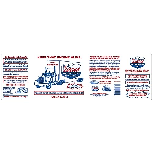 Lucas Oil 10002 Heavy Duty Oil Stabilizer - 1 Gallon - Image 4