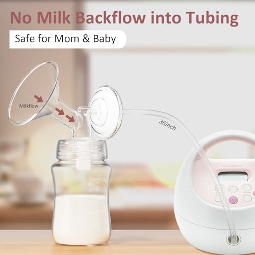 afontoto Pump Parts Compatible with Spectra S1/S2/9Plus Breastpump, Full Set Replacement Parts for Spectra Include 19mm Flange,Duckbill Valve,Backflow Protector,Tube,Bottle, Not Original S2/S1 Accessories - Image 2