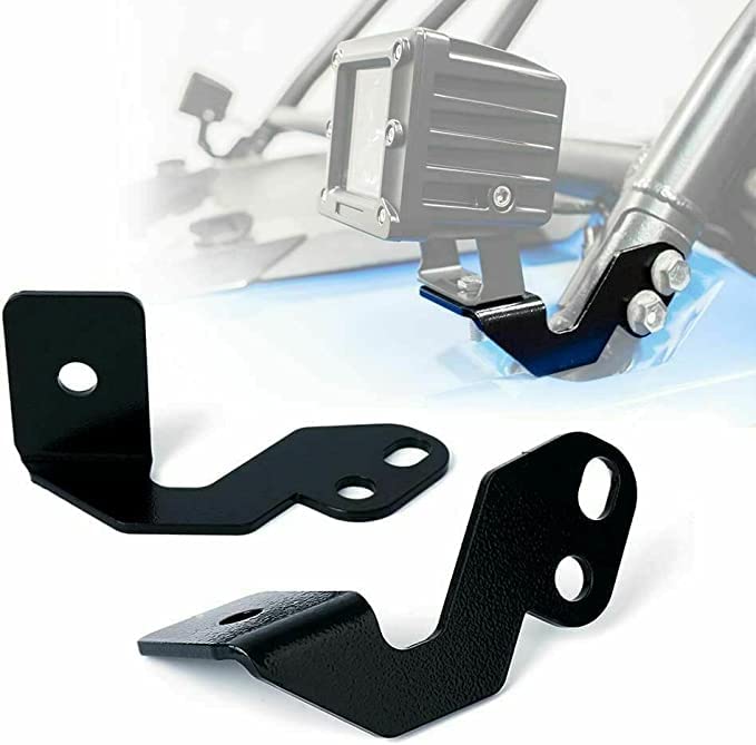 VPZMT UTV Pod Light Brackets LED APillar Light Mount for Polaris RZR XP 1000RZR 900800 RustProof Cube Metal Side Mounting Bracket 2 Pack - Image 1