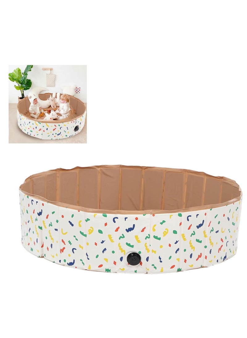 Kids Pool, Amusement Toddler Kids Play Fence Safe PVC Foldable for Beach (Large) - Image 2