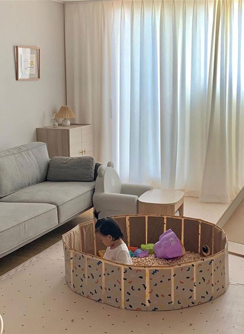 Kids Pool, Amusement Toddler Kids Play Fence Safe PVC Foldable for Beach (Large) - Image 5