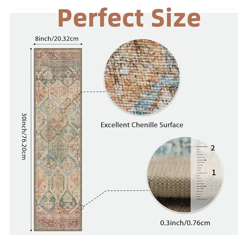 sarben Carpet Stair Treads Non Slip 15PCS, 8" X 30" Edging Stair Runner for Wooden Steps Indoor, Resistant Stair Rugs with Reusable TPE Adhesive Backing, Residue Mat for Elders, Pets, Cedarwood/Sage - Image 2