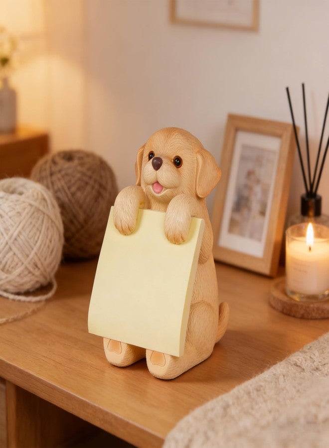 HORTIX Dog Pop-up Sticky Note Dispenser, Includes 1 Pad of 3x3 in Super Sticky Notes, 100 Sheets, Resin Cute Handmade Desk Holder for Office & Home - Golden Retriever - Image 5