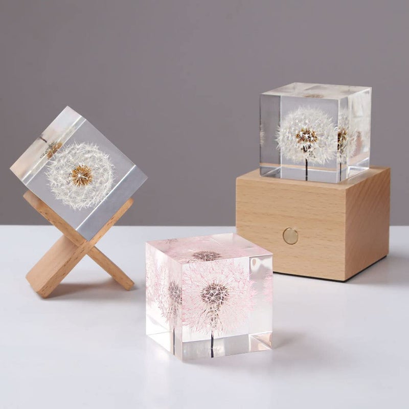ModWgGuo 5 Pieces Cube Resin Mold (4", 2.6", 2", 1.4", 1") - Square Silicone Molds for Candle Soap Making, Jewelry Holder, Insect Specimen - 4 Inches - Image 3