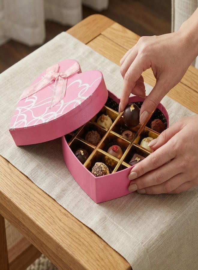 Sewroro 4 Pcs Heart Shaped Box Love Heart Case Empty Wedding Candy Boxes Chocolate Container, Creative Storage Boxes for Valentine's Mother's Day - Image 5
