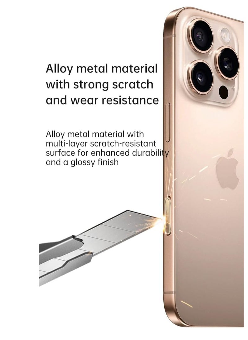Alloy Metal Touch Cover Case Protector for Sensitive Camera Control Capture Button (Universal for iPhone 16 /pro/Max/Plus ) Anti-Scratch Phone Accessories  (Black,1 pcs)
