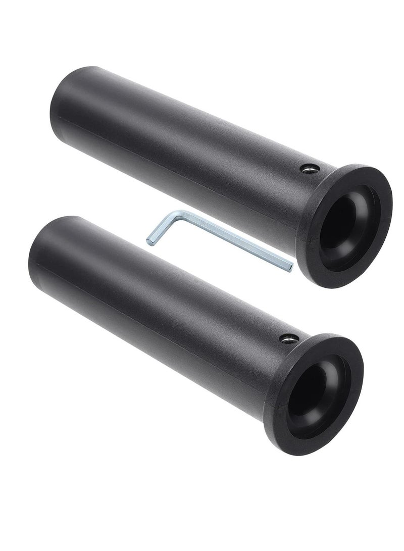 Y&D 2PCS Adapter Sleeve Converts 1" Standard Weight Plate Posts to 2" Heavy Duty Nylon and Removable end Cap - Image 1
