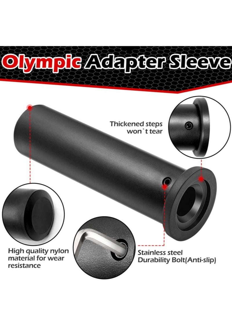 Y&D 2PCS Adapter Sleeve Converts 1" Standard Weight Plate Posts to 2" Heavy Duty Nylon and Removable end Cap - Image 3
