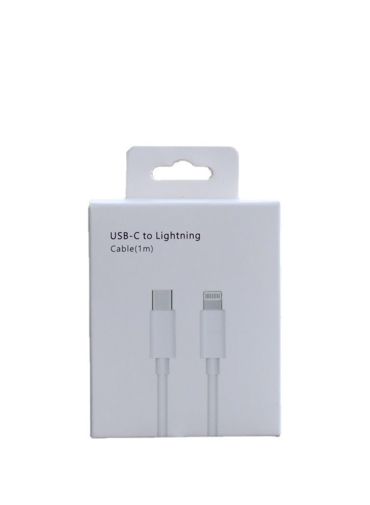 Charger Cable 60W, 1M, USB C to Lightning Cable Fast Charging Power Delivery PD  Cable for  14/14 Pro/14 Plus/14 Pro Max, iPad Pro, iPhone 8-13 All Series - White  - Image 3