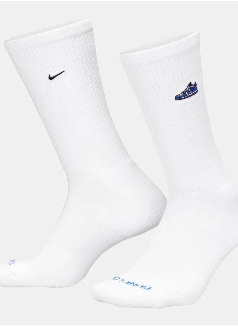 نايكي Everyday Plus Cushioned Crew Socks