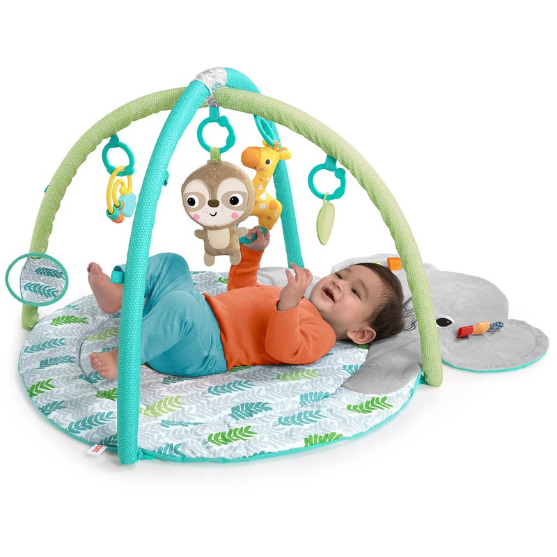 Bright Starts Hug 'N Cuddle Activity Gym & Playmat with Take-Along Toys - Image 2