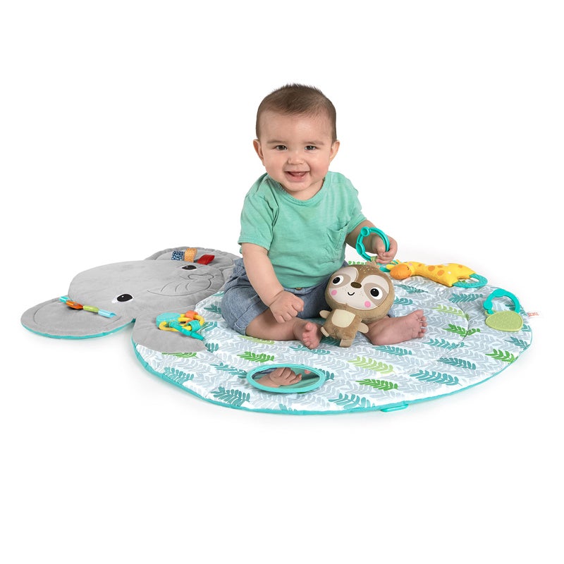 Bright Starts Hug 'N Cuddle Activity Gym & Playmat with Take-Along Toys - Image 4