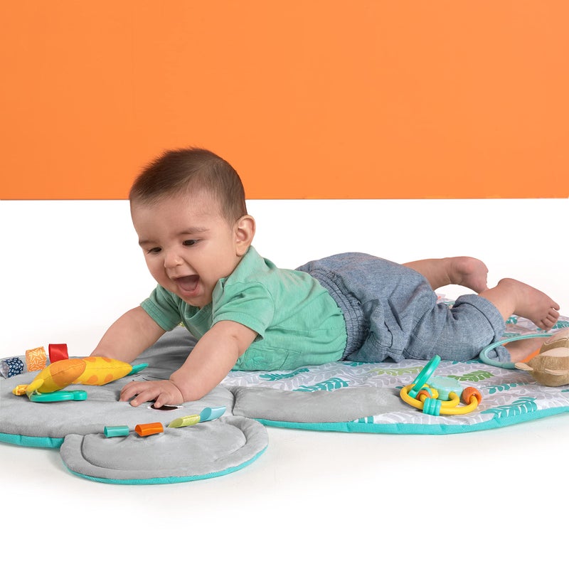 Bright Starts Hug 'N Cuddle Activity Gym & Playmat with Take-Along Toys - Image 3
