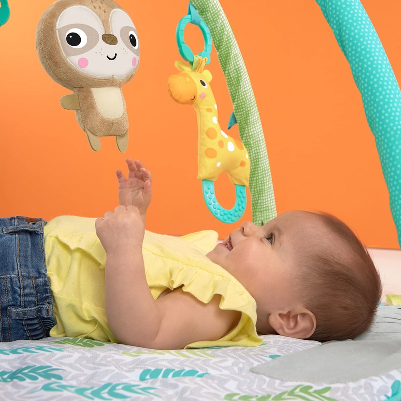 Bright Starts Hug 'N Cuddle Activity Gym & Playmat with Take-Along Toys - Image 5