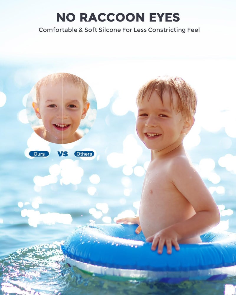 OMID Kids Swim Goggles, P2mini Polarized Swimming Goggles Comfortable for Age 6-14 - Image 4