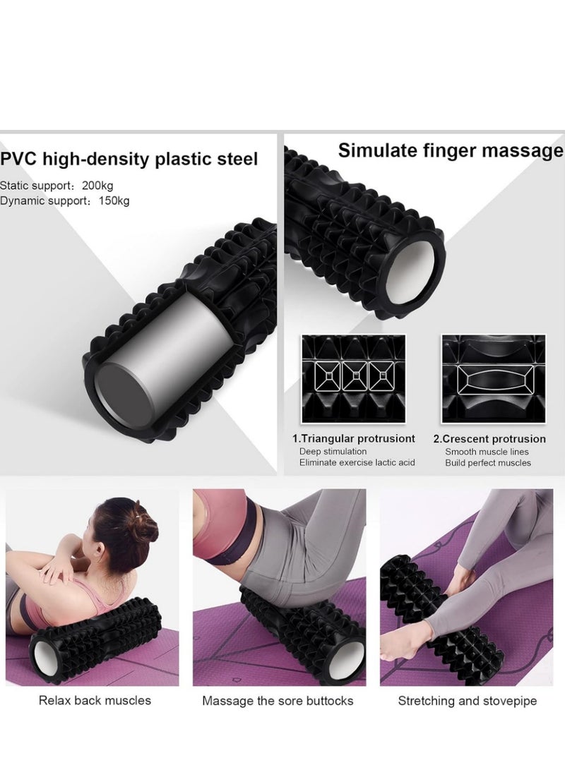 Generic Foam Roller for Yoga, 5-in-1 Fascia Roller Set, Muscle Roller, Fascia Roller, Fascia Ball, Resistance Bands and Storage Bag for Fascia Training, Yoga, Sports, Fitness, Pilates - Image 3