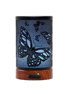 EQUSUPRO EQUSUPRO Essential Oil Diffuser 150ml Metal Aromatherapy Oil Diffuser Ultrasonic Cool Mist Diffuser with Auto Shut-Off Protection,7 Colors Changed LED for Home Office SPA Yoga (Butterfly) 