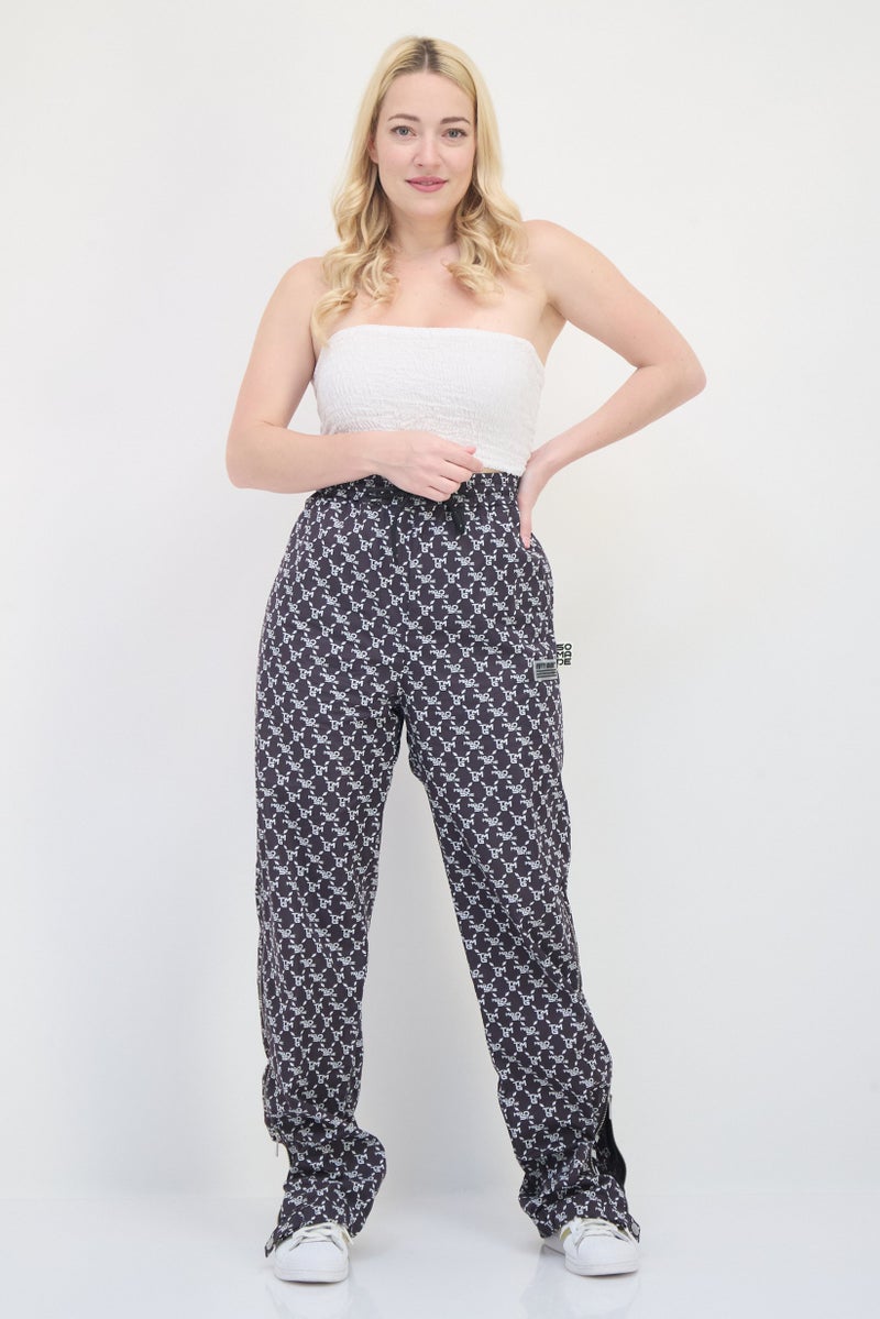 The Giving Movement The Giving Movement X Fifty Made Women Long Fit Brand Logo Straight Leg Pants, Multicolor  - Image 4