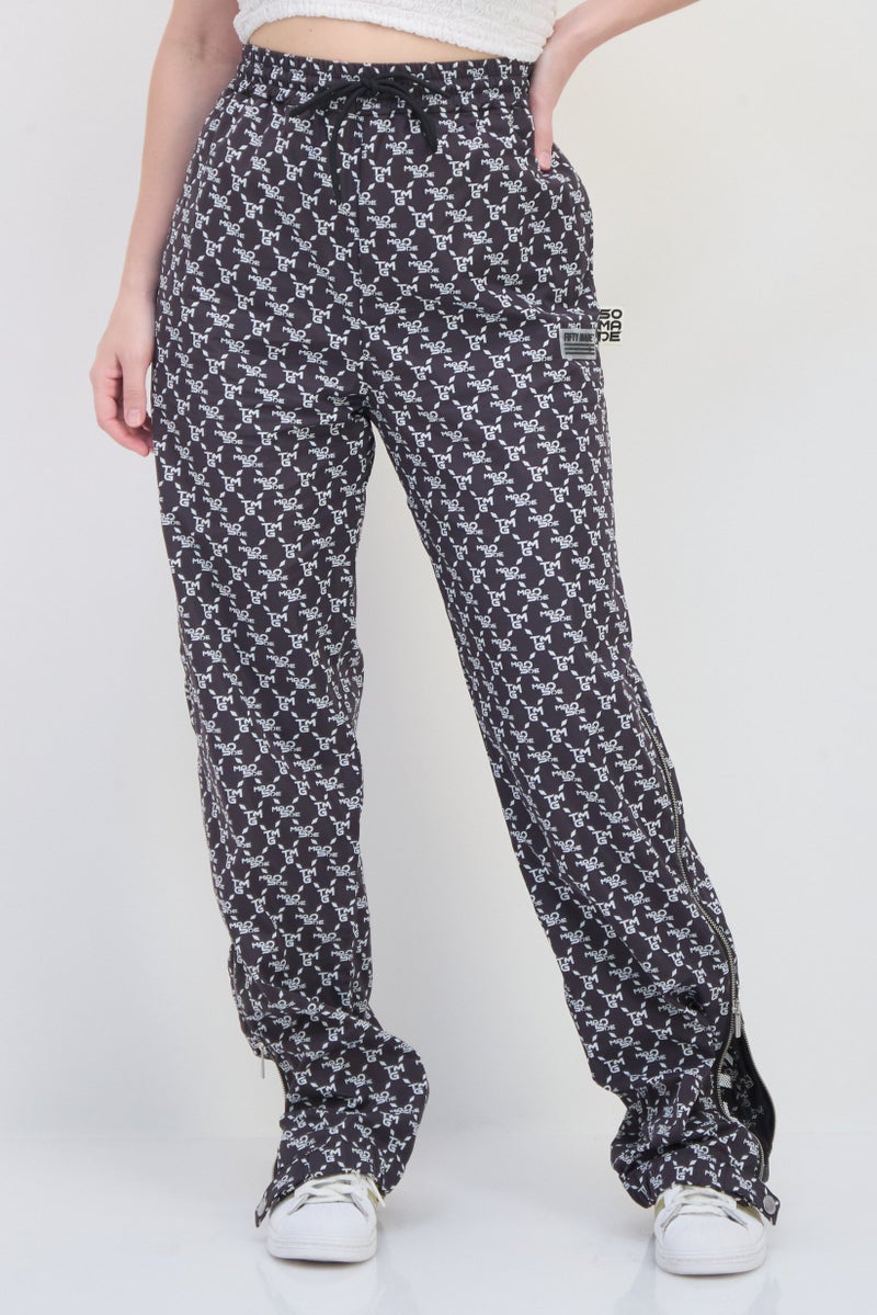 The Giving Movement The Giving Movement X Fifty Made Women Long Fit Brand Logo Straight Leg Pants, Multicolor  - Image 1