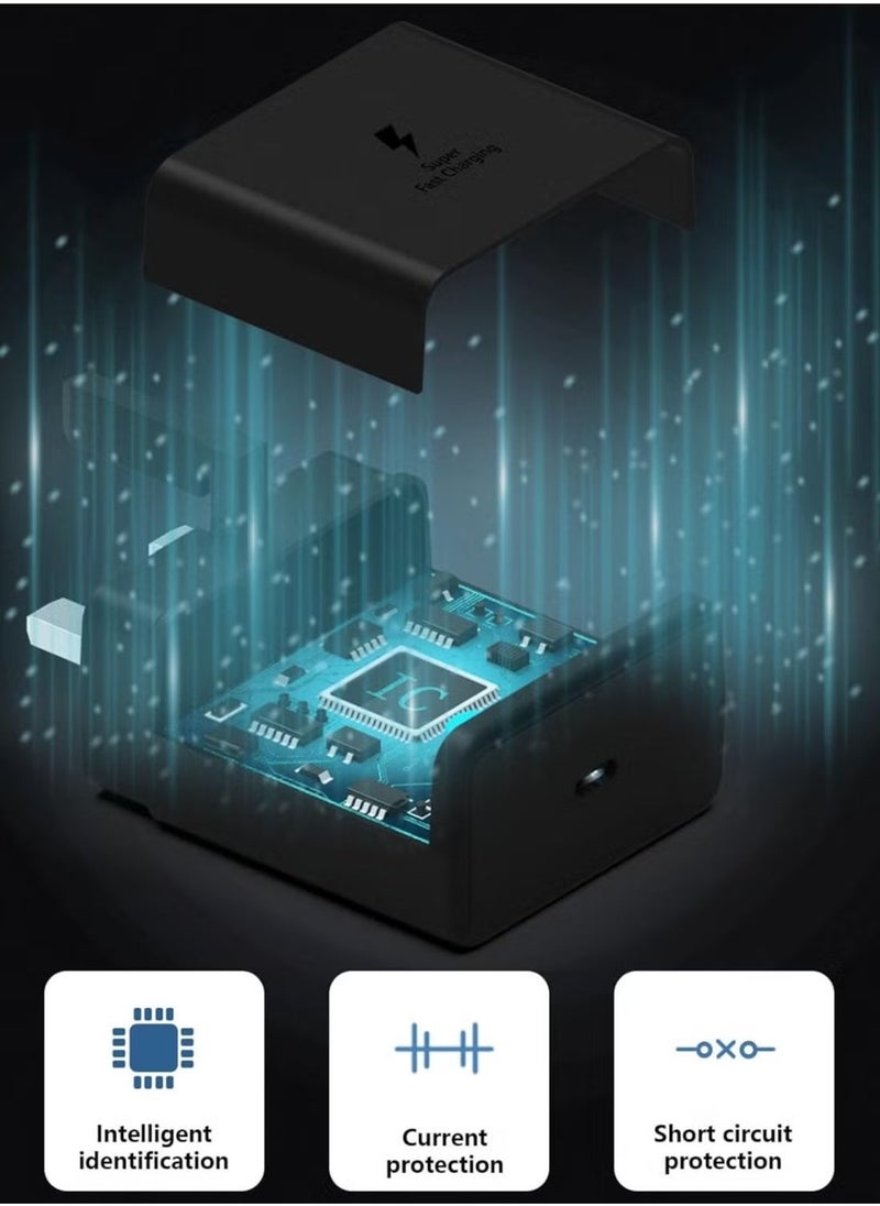 JAJEEK 45W USB C Charger for Samsung, 20V 3A Super Fast Type C Charger Compatible with Samsung Galaxy S20 S21 S22 S23 S24 Ultra, S21+ S22+ S23+ S24+, A15 A53 A54 A55 with 6FT Type C Power Adapter Cord - Image 4