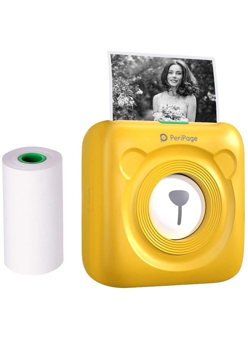 PeriPage - PeriPage Mini Pocket Wireless BT Thermal Printer Picture Photo Label Memo Receipt Paper Printer with USB Cable Support for Android iOS Smartphone Windows - Image 1