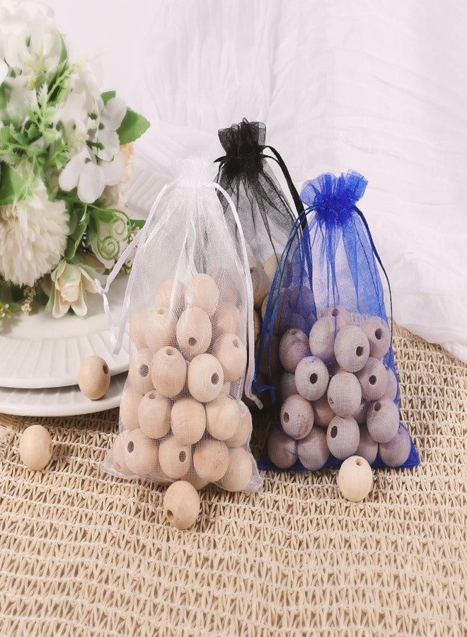 Hadoife 50Pcs Organza Bags 3x4 In Jewelry Bags, White Small Mesh Bags Drawstring - Image 3