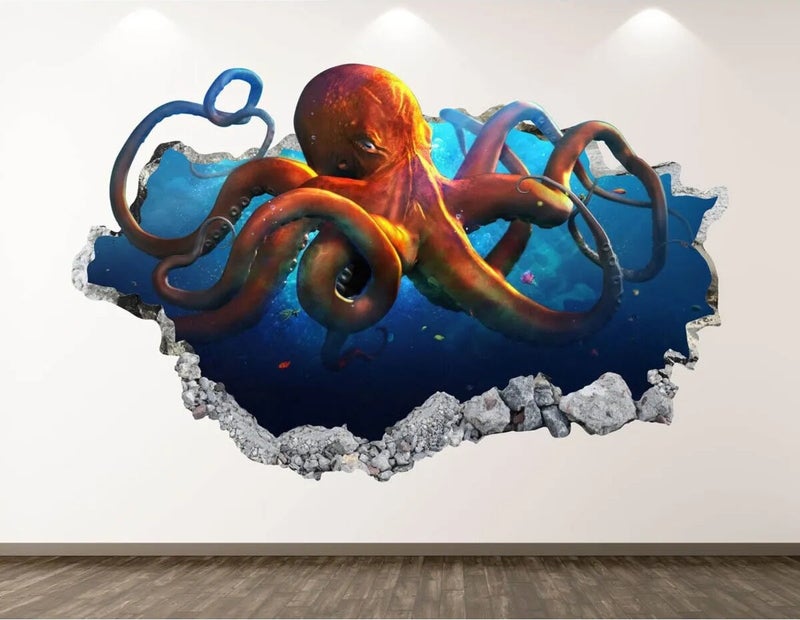 Kt Grup Kt Group Wildlife Under the Sea Full HD Print 3D Sticker Coating