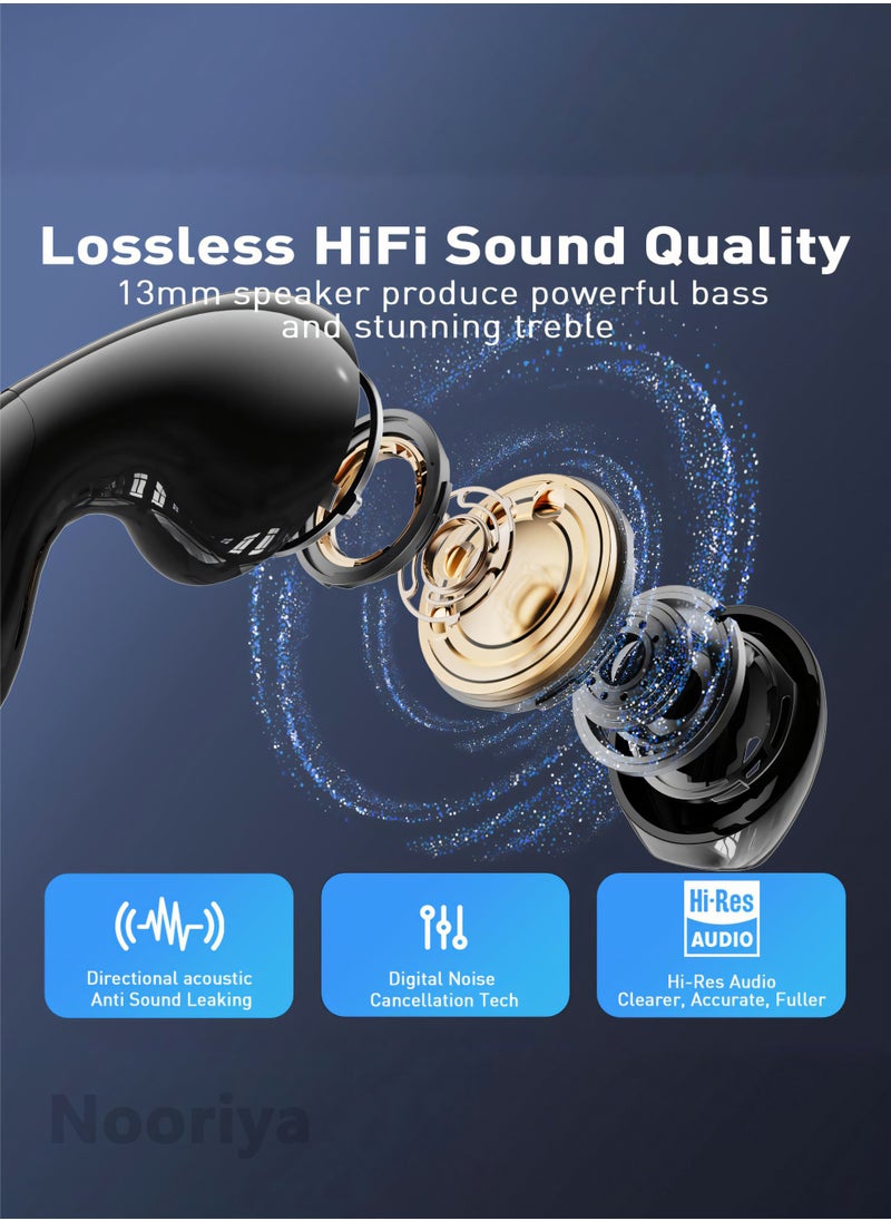 AI Language Translation Earbuds - Translation Earbuds Real Time, 144 Languages Online Translation, Two-Way Translator with APP for iOS for Android, Simultaneous Translation Bluetooth 5.4