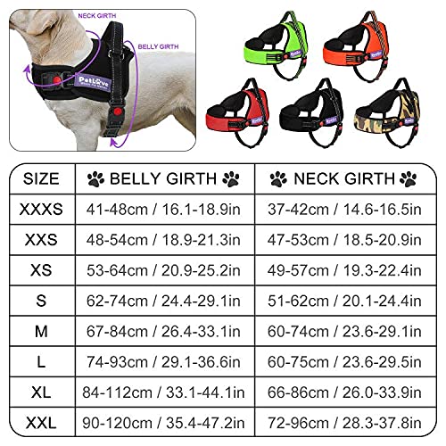PetLove Dog Harness, Adjustable Soft Leash Padded No Pull Dog Harness for Small Medium Large Dogs, Green - Image 3