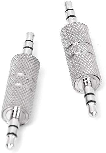 Aeoss 3.5mm Stereo Male to 3.5mm Male Audio Headphone Adapter Jack Coupler Connector-Dual Pack for Enhanced Connectivity and Convenience (2 Pcs Set) - Image 2