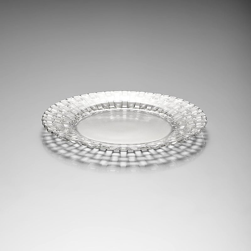 Nachtmann Bossa Nova Collection Set Of 2 Dinner Plates | Crystal Glass Salad  Pasta  And Appetizer Plates 10.5 Inch Clear Dinnerware | Dishwasher Safe - Image 2