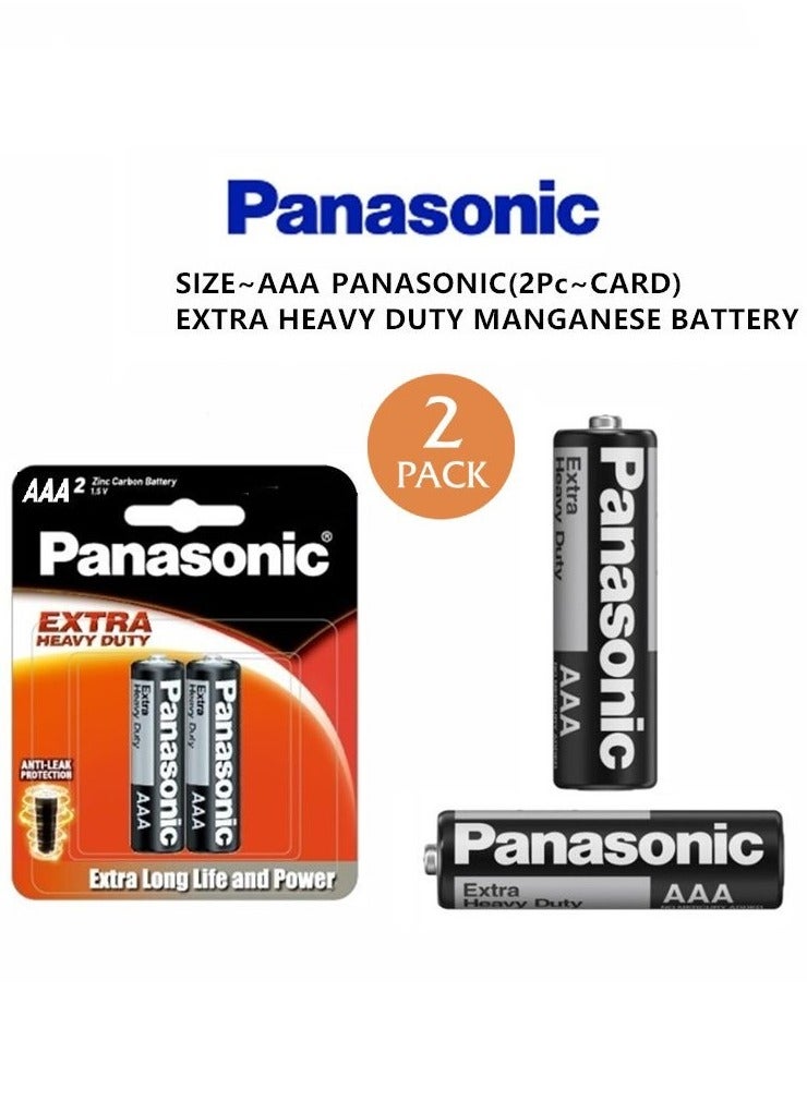 Panasonic Extra Heavy Duty AAA Batteries For Use In Home Devices, Toys, Flashlights And More.