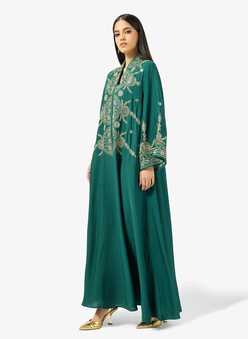 Khizana Embroidered Jalabiya