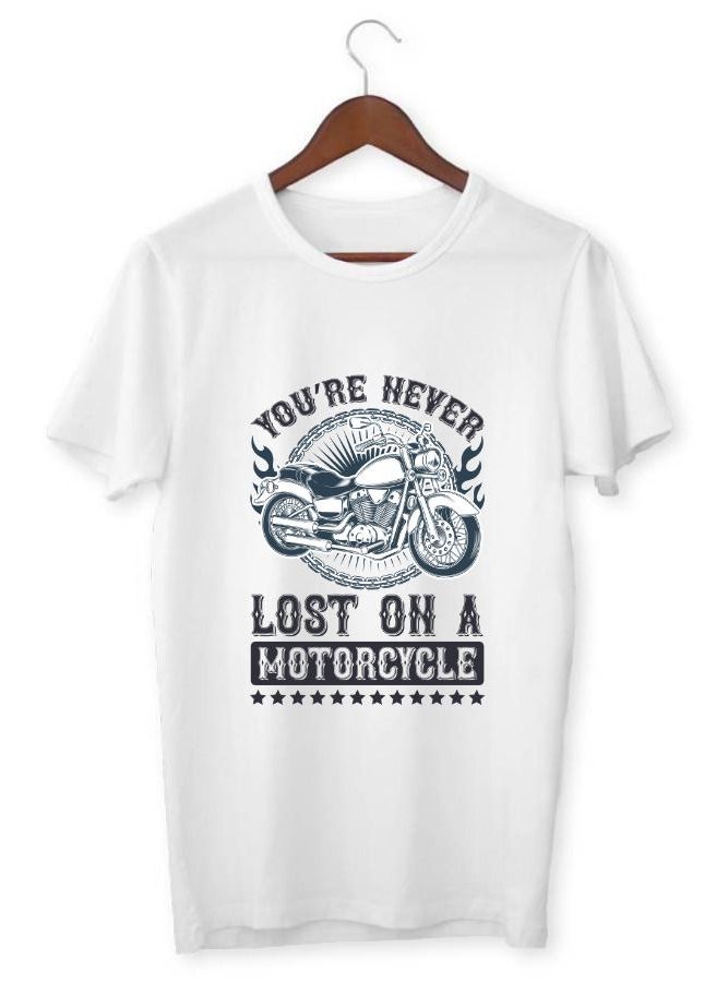 Men's Printed T-shirt You're Never Lost On A Motorcycle