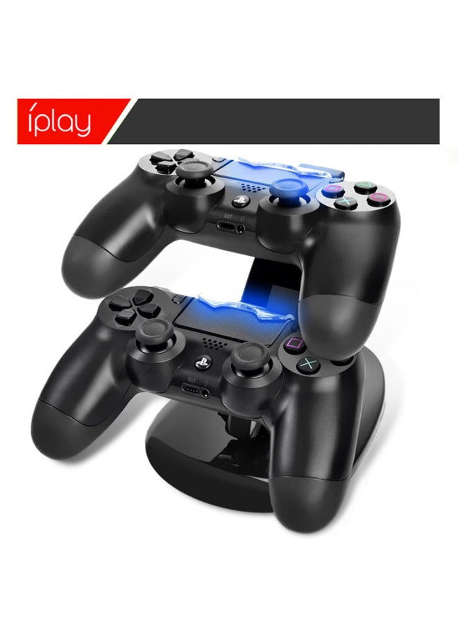 iplay Direct Ps4 Handle Double Charging Bracket Ps4 Handle Charger Ps4 Blue Light Aircraft Seat Charging Explosions - Image 2
